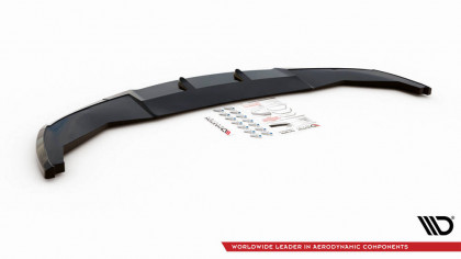 Spojler pod nárazník lipa V.1 BMW 7 M-Pack F01 černý matný plast