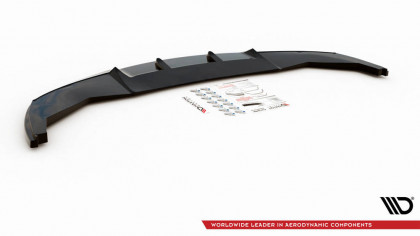 Spojler pod nárazník lipa V.2 BMW 7 M-Pack F01 černý matný plast