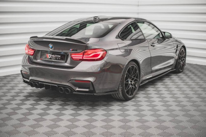 Splittery zadní boční V.2 BMW M4 F82 černý lesklý plast