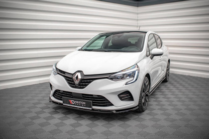 Spojler pod nárazník lipa V.2 Renault Clio Mk5 černý lesklý plast