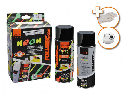 Folie ve spreji plasti dip FOLIATEC žlutá NEON 400ml