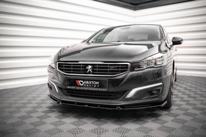 Spojler pod nárazník lipa V.1 Peugeot 508 GT Mk1 Facelift černý lesklý plast