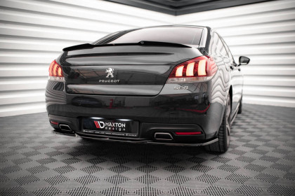 Prodloužení spoileru Peugeot 508 GT Mk1 Facelift černý lesklý plast