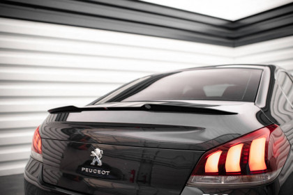 Prodloužení spoileru Peugeot 508 GT Mk1 Facelift černý lesklý plast