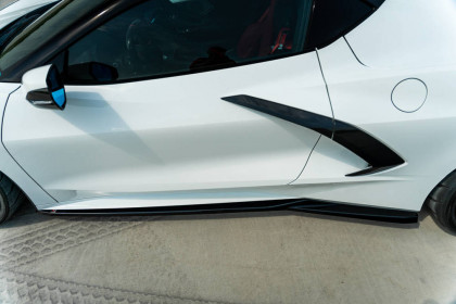 Prahové lišty Chevrolet Corvette C8 carbon look