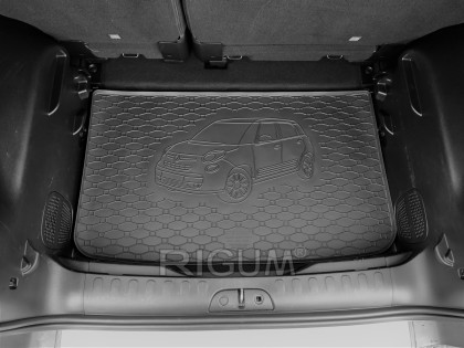 Gumová vana do kufru - FIAT 500L 2012- (s vyobrazením vozu) 