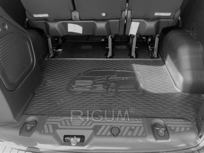 Gumová vana do kufru - FORD Custom 2012/2018- L2 s topením (s vyobrazením vozu) 