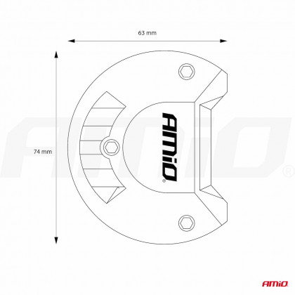 LED pracovní světlo 80LED FLAT- AWL21