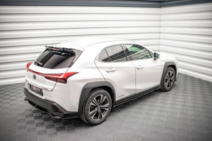 Prahové lišty Lexus UX Mk1 černý lesklý plast