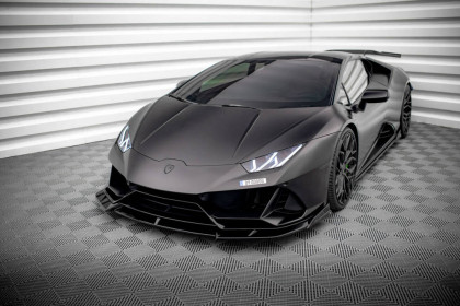 Spojler pod nárazník lipa Lamborghini Huracan EVO černý lesklý plast