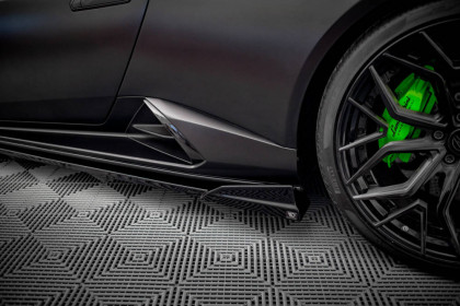 Prahové lišty Lamborghini Huracan EVO černý lesklý plast