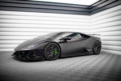 Prahové lišty Lamborghini Huracan EVO černý lesklý plast