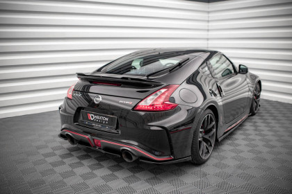 Splittery zadní boční Nissan 370Z Nismo Facelift černý lesklý plast