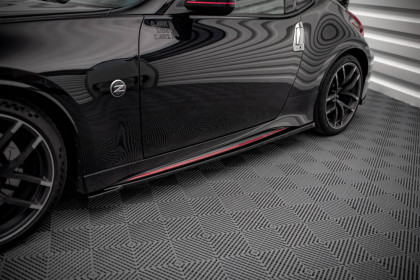 Prahové lišty V.1 Nissan 370Z Nismo Facelift carbon look