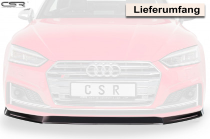 Spoiler pod přední nárazník CSR CUP - Audi A5 F5 S-Line / S5 F5 černý lesklý