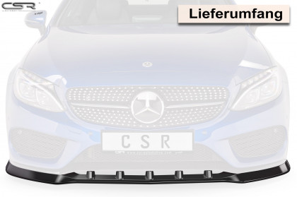 Spoiler pod přední nárazník CSR CUP - Mercedes C-Klasse 205 AMG-Line carbon look matný