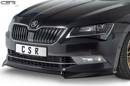 Spoiler pod přední nárazník CSR CUP - Škoda Superb III (Typ 3V) carbon look lesklý