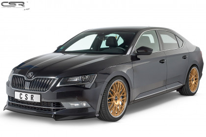 Spoiler pod přední nárazník CSR CUP - Škoda Superb III (Typ 3V) carbon look lesklý