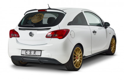 Spoiler pod zadní nárazník, difuzor CSR - Opel Corsa E carbon look lesklý