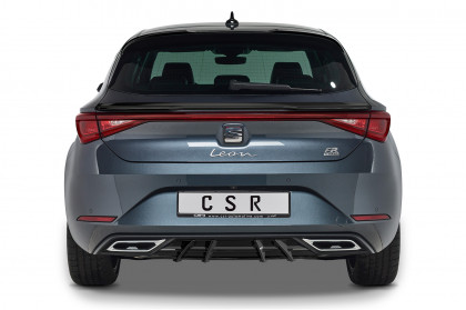 Spoiler pod zadní nárazník, difuzor CSR - Seat Leon IV (Typ KL) černý lesklý
