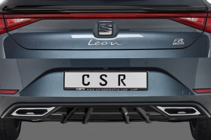 Spoiler pod zadní nárazník, difuzor CSR - Seat Leon IV (Typ KL) černý matný