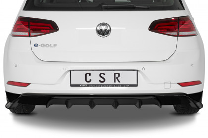 Spoiler pod zadní nárazník, difuzor CSR - VW Golf 7 / e-Golf černý lesklý