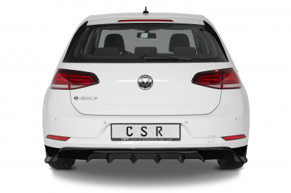 Spoiler pod zadní nárazník, difuzor CSR - VW Golf 7 / e-Golf černý lesklý