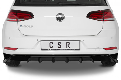 Spoiler pod zadní nárazník, difuzor CSR - VW Golf 7 / e-Golf carbon look lesklý