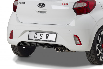 Spoiler pod zadní nárazník, difuzor CSR - Hyundai I10 20- N-Line carbon look matný