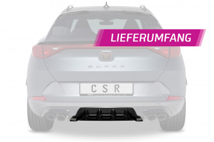 Spoiler pod zadní nárazník, difuzor CSR - Cupra Formentor carbon look lesklý