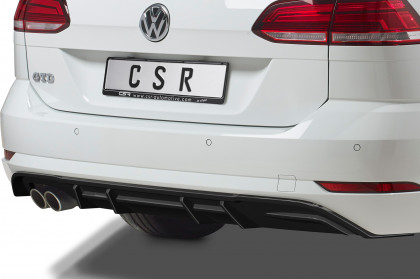 Spoiler pod zadní nárazník, difuzor CSR -Golf 7 Variant GTD carbon look lesklý