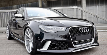 Přední nárazník pro AUDI A6 C7 4G (2011-2015) RS6 Design s maskou v černém lesku