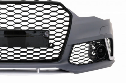 Přední nárazník pro AUDI A6 C7 4G Facelift (2015-2018) RS6 Design s maskou v černém lesku