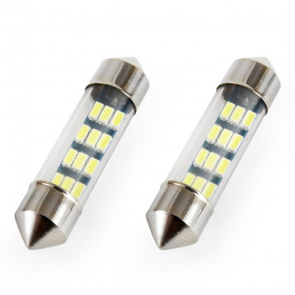 LED STANDARD 3014 12SMD Festoon C5W C10W C3W 36mm White 12V