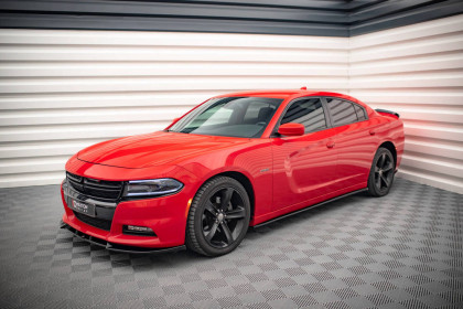 Prahové lišty Dodge Charger RT Mk7 Facelift černý lesklý plast