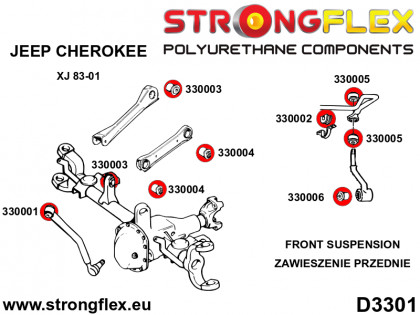 330002A: Tuleja stabilizatora przedniego SPORT