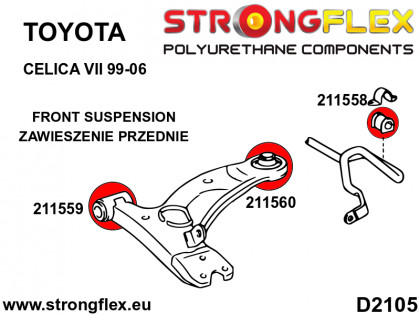211558A: Tuleja stabilizatora przedniego SPORT