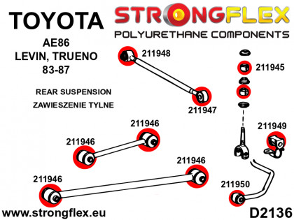 211950B: Tuleja łącznika stabilizatora tylnego