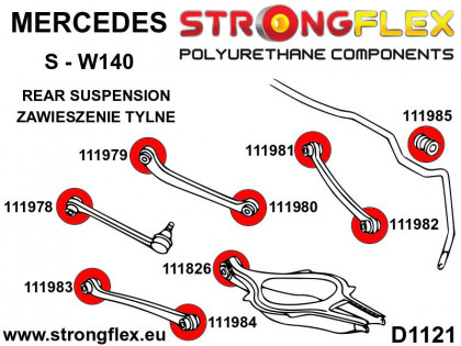 111985B: Tuleja stabilizatora tylnego