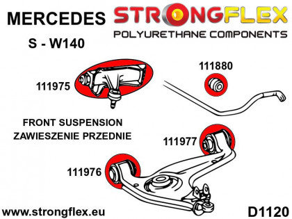 111976A: Tuleja wahacza przedniego dolnego – przednia SPORT