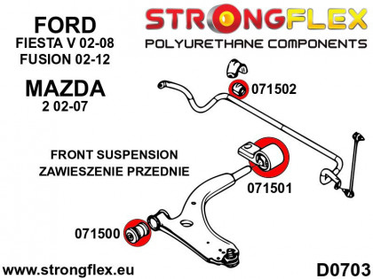 071502B: Tuleja stabilizatora przedniego