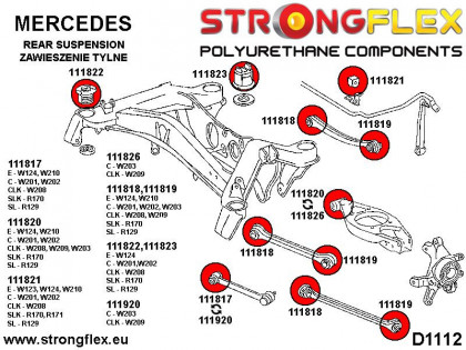 111826A: Tuleja wahacza tylnego dolnego - wewnętrzna 51mm SPORT