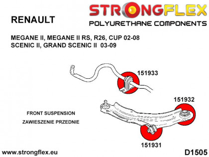 151933A: Tuleja stabilizatora przedniego SPORT