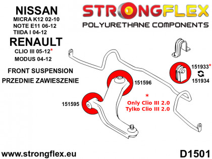 151933A: Tuleja stabilizatora przedniego SPORT