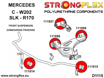 111858A: Tuleja wahacza przedniego dolnego - przednia / tylna SPORT