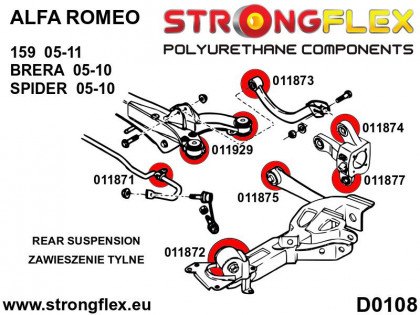 011871A: Tuleja stabilizatora tylnego SPORT