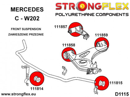 111814B: Tuleja stabilizatora przedniego - wewnętrzna