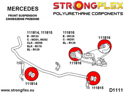 111815A: Tuleja stabilizatora przedniego - zewnętrzna SPORT