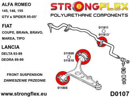 011809A: Tuleja wahacza przedniego tylna 47mm SPORT