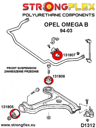 131807B: Tuleja stabilizatora przedniego